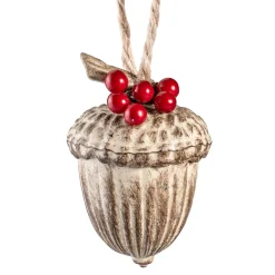 Acorn With Red Berries