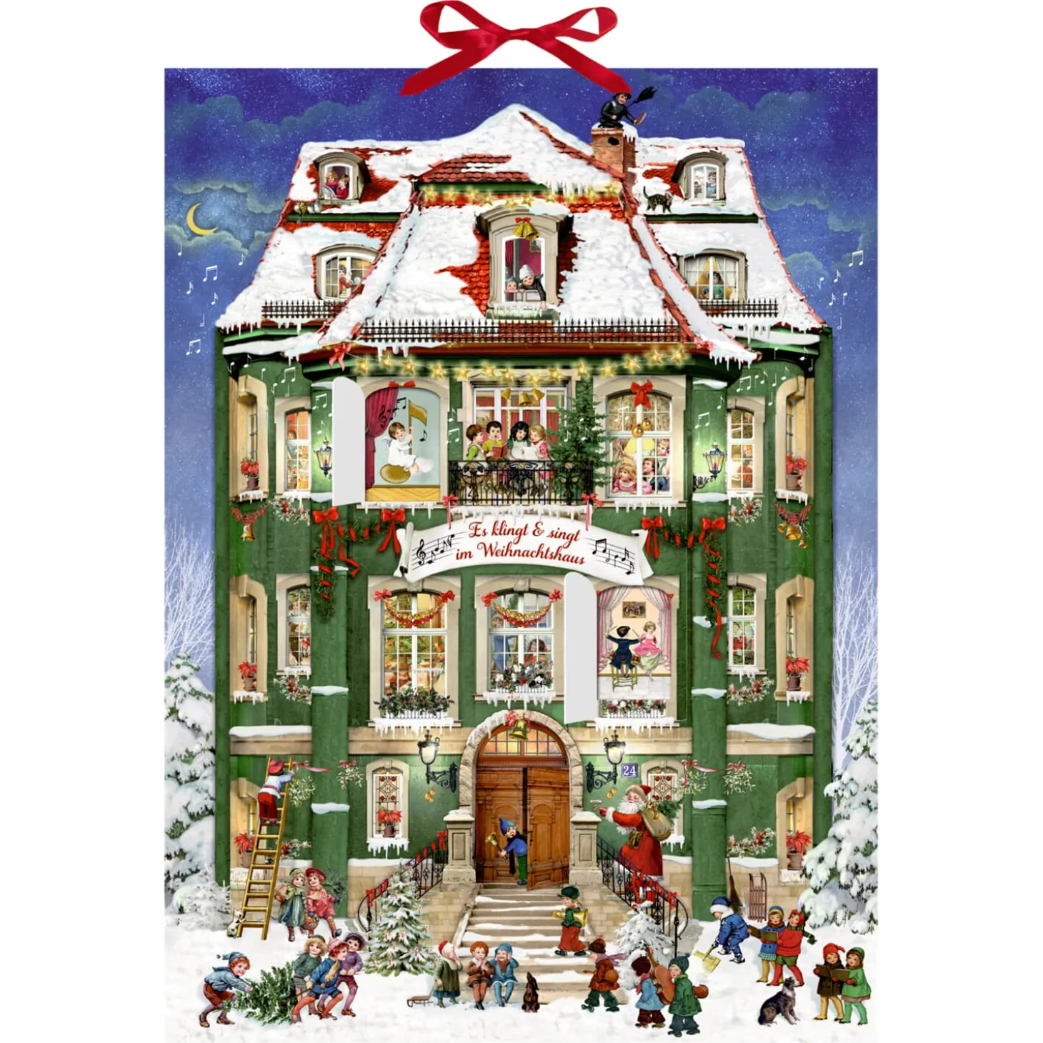 Advent Calendar "Melodies Ring Out Of The Christmas House"