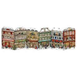 Advent Calendar "Street With Christmas Shops"