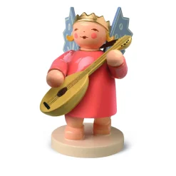 Angel Wearing Crown With Lute