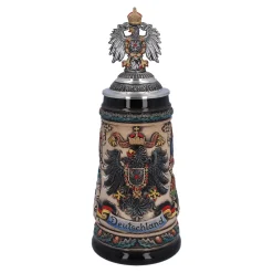 Beer Stein With Tin Eagle 