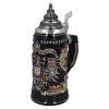 Beer Stein With Tin Lid "City Arms", Gold, 0.4L