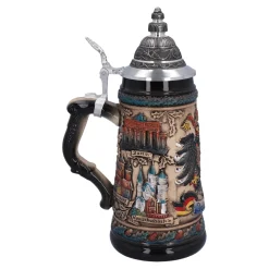 Beer Stein With Tin Lid