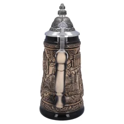 Beer Stein With Tin Lid 