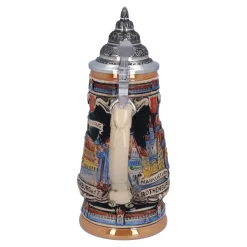 Beer Stein With Tin Lid 