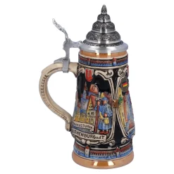 Beer Stein With Tin Lid 