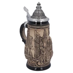 Beer Stein With Tin Lid 