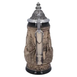 Beer Stein With Tin Lid 
