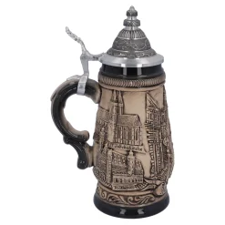 Beer Stein With Tin Lid 