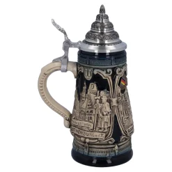 Beer Stein With Tin Lid 