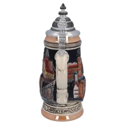 Beer Stein With Tin Lid