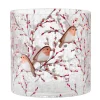 Candle Holder "Robin Family", 15 Cm