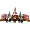 Christmas Carolers With Church And Wooden Box
