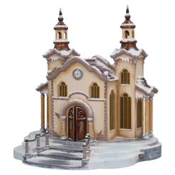 Citychurch In Winter (With Music Box And Lighting)