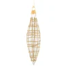 Cone Clear With Glitter Gold/White