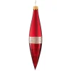 Cone Dark Red Matt/Varnish With Glitter Ribbon