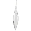 Cone Silver With Glitter Decor