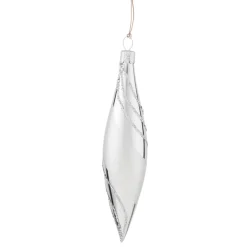 Cone Silver With Glitter Decor