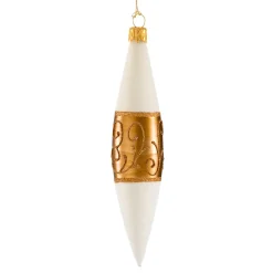 Cone White Matt With Copper Ribbon