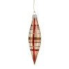 Cone With Check Pattern White Matt