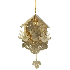 Cuckoo Clock, Gold-Plated