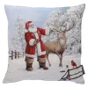 Cushion Cover "Santa Claus With Deer"