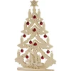 Double Schwibbogen "Tree With Glass Baubles", 115V With Usb A Port