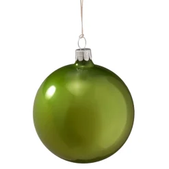 Glass Bauble Opal Green, 8 Cm