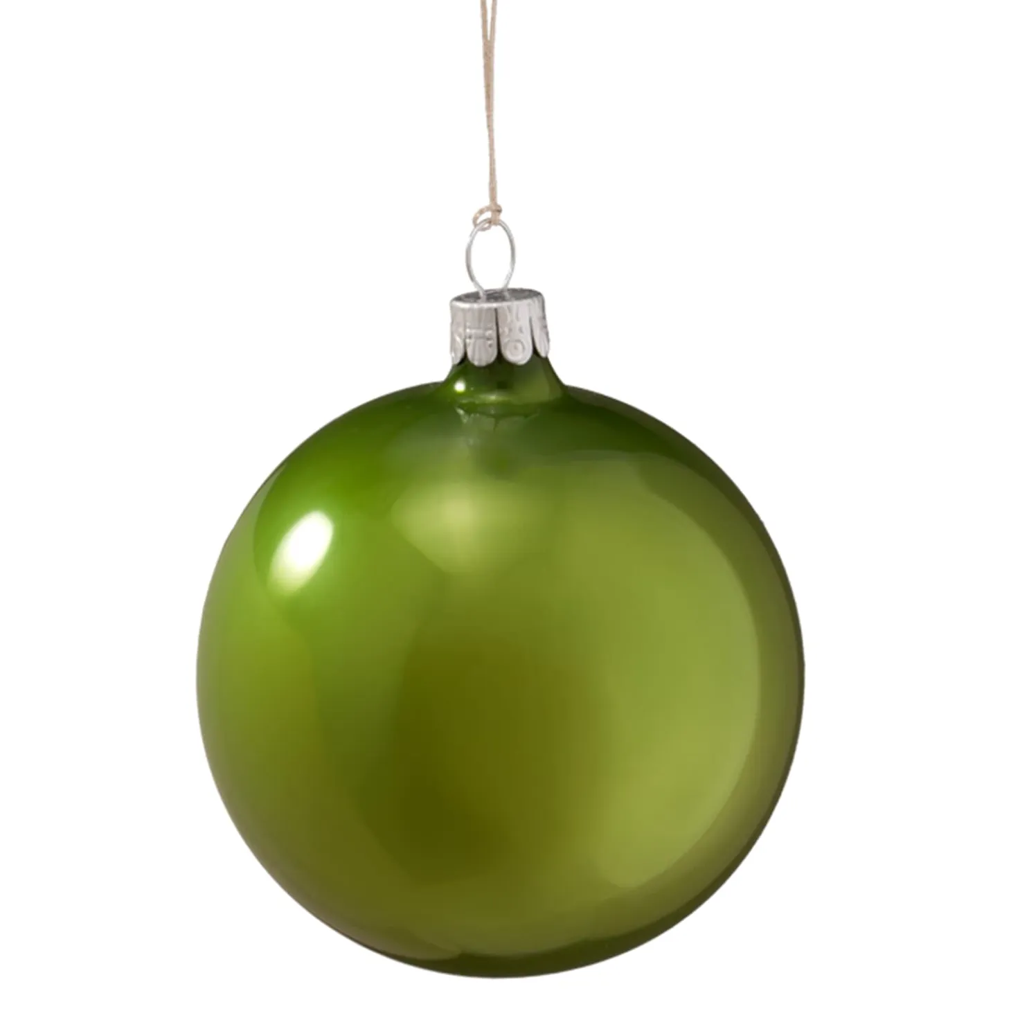 Glass Bauble Opal Green, 8 Cm