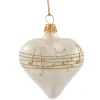 Heart Creme Colored With Musical Notes