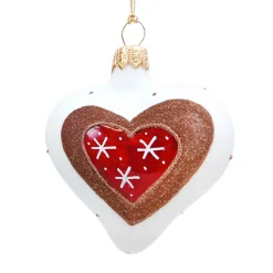 Heart White With Gingerbread Heart
