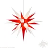 Herrnhuter Paper Star, White/Red, 27.6Inch