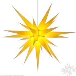 Herrnhuter Paper Star, Yellow, 31.5Inch