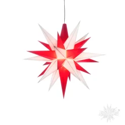 Herrnhuter Star White/Red, 5.12Inch, Plastic