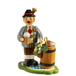 Holzknoddl "Bavarian With Beer Barrel", Incense Smoker