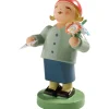 Lady Well-Wisher With Letter And Flower
