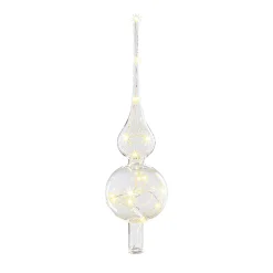 Lumix Led Double Ball Tree Topper, Clear