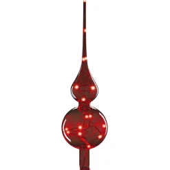 Lumix Led Double Ball Tree Topper, Red