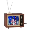 Nostalgic Television "Winter Scene With Snowmen", Large