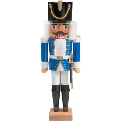 Nutcracker "Hussar" Blue, 14.2 Inch