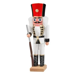 Nutcracker, "Hussar" White, 11.4 Inch