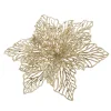 Poinsettia With Clip, Gold