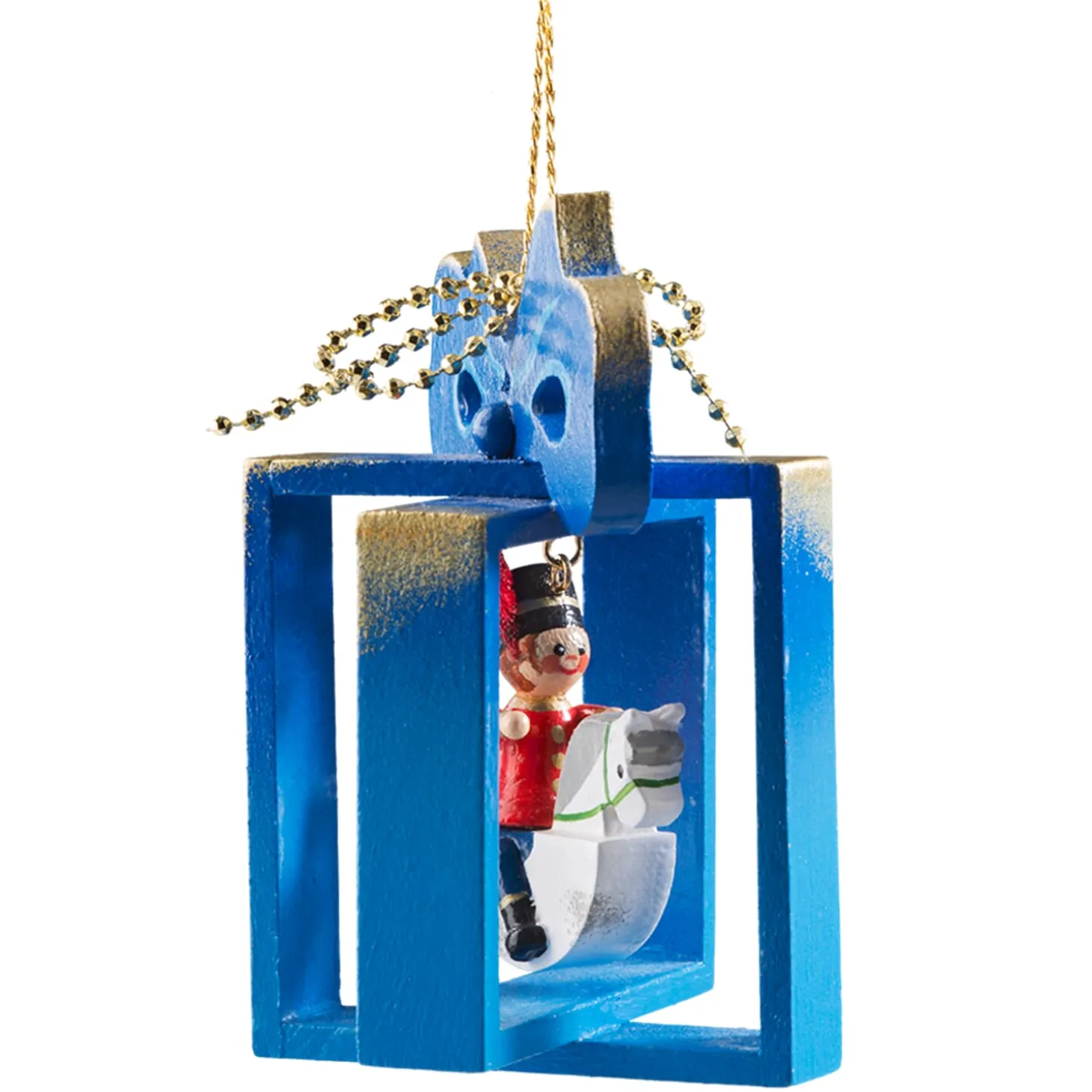 Present With Horseman, Blue