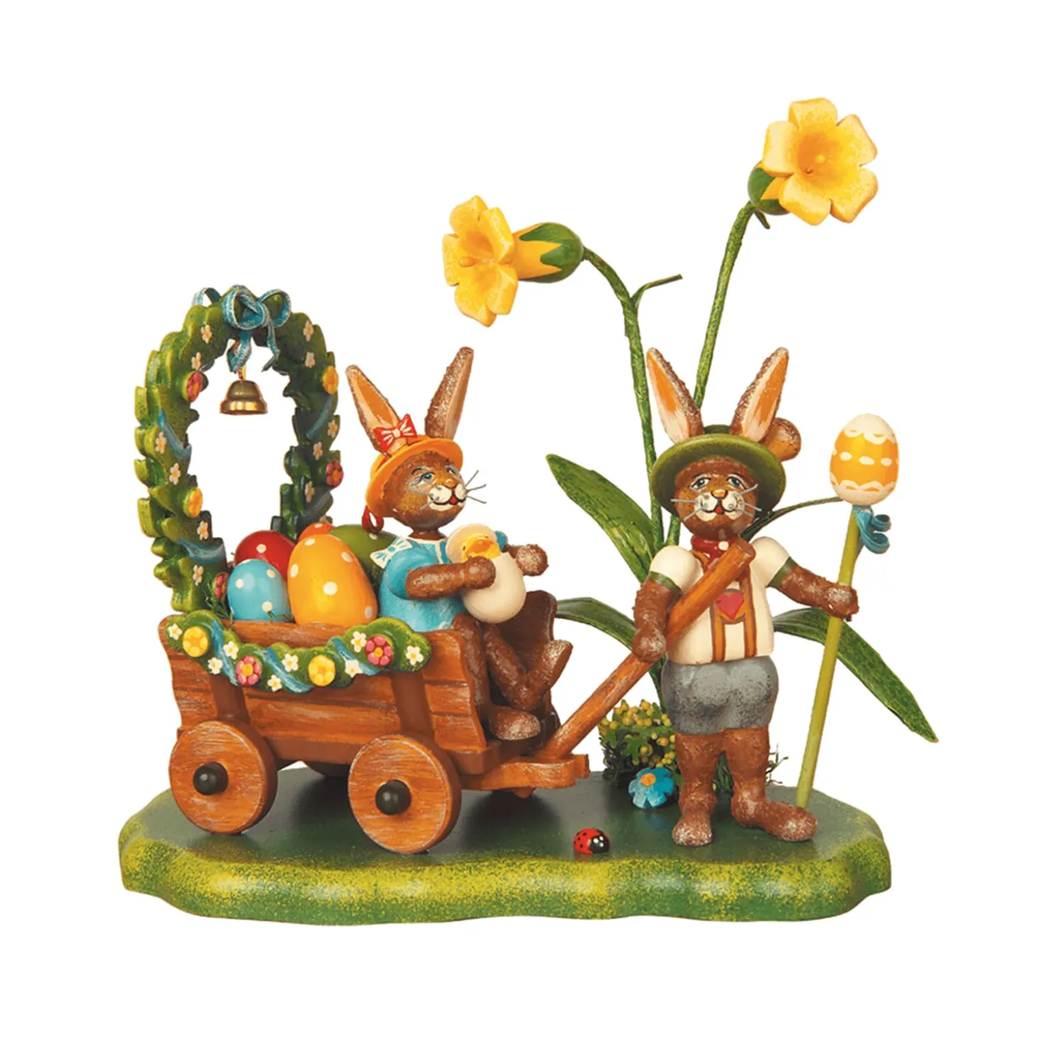 Rabbits On The Spring Meadow