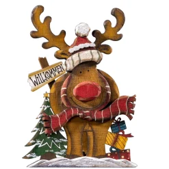 Reindeer "Willkommen" (Welcome)