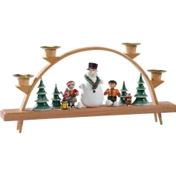 Schwibbogen "Children With Snowman"