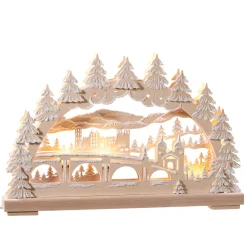 Schwibbogen "Heidelberg In Winter", 230 V With Usb A Port