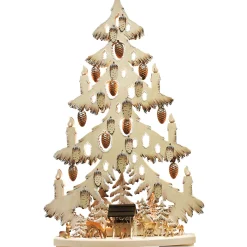 Schwibbogen "Tree Deer On The Manger", 230V With Usb A Port