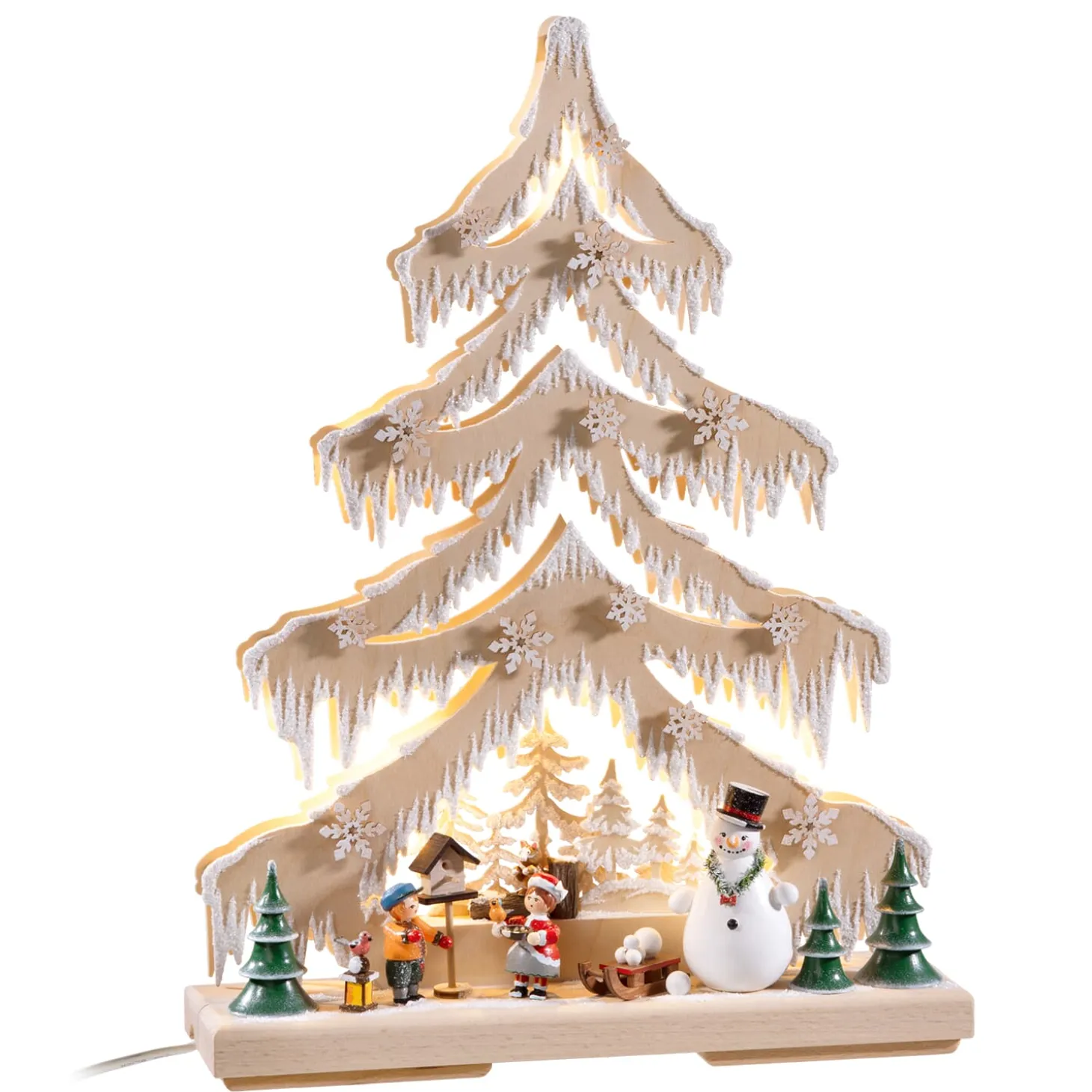Schwibbogen "Tree Winter Forest", 230 V With Usb A Port