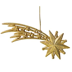 Shooting Star With Gold Glitter